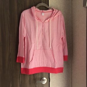 Pink hoodie tunic